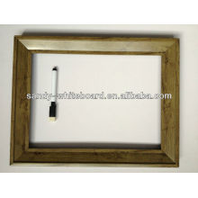 Tableau blanc décoratif avec équipement d&#39;horloge / tableau blanc magnétique avec cadre en bois